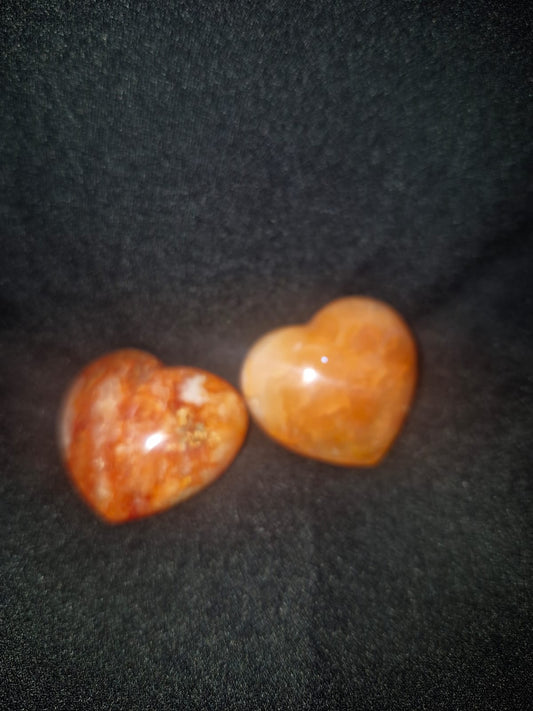 Blessed small heart shaped roze quartz