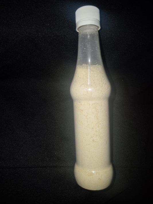 Blessed cleansing bath powder bottle
