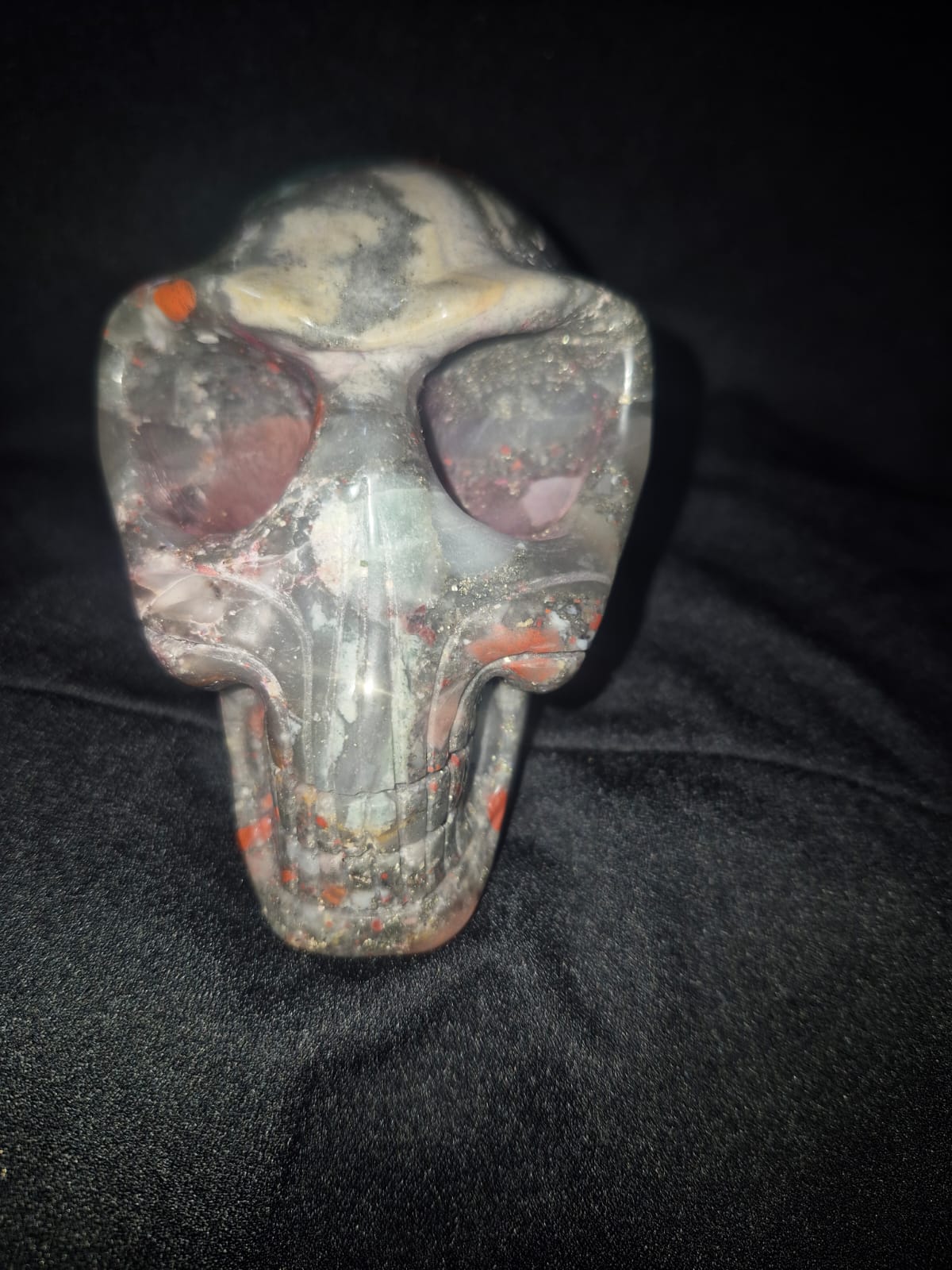 Blessed rare African bloodstone skull