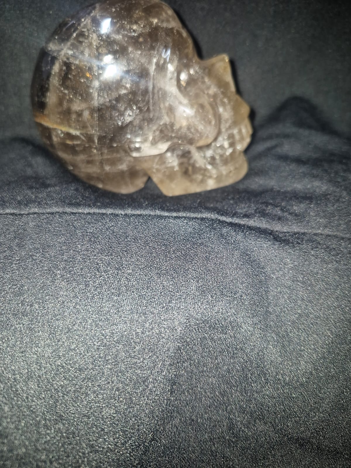 Blessed rare smokey quartz skull